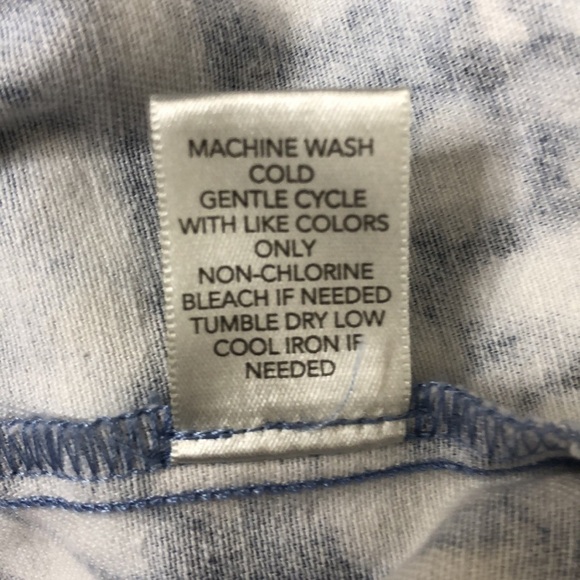 CJ BANKS - 100% Cotton Blue, Tan, Cream & White Button Front Jacket - Size 5X - Picture 7 of 8